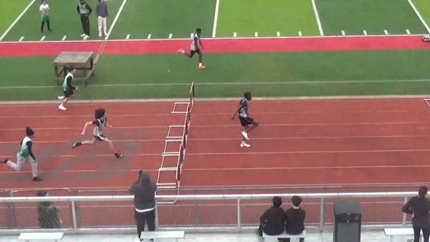 Boys 100 Hurdles Heat 3