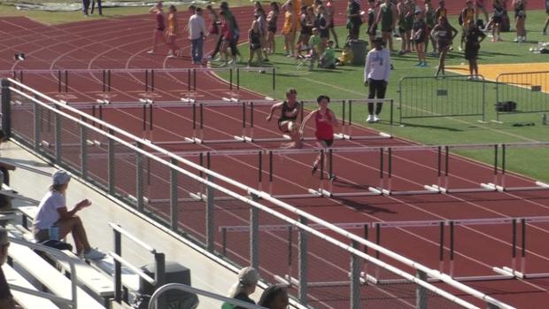 Girls 100 Hurdles Finals Section 1