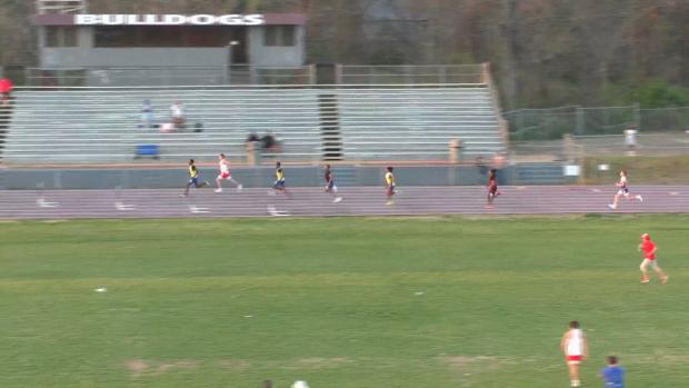 Boys 300 Hurdles Heat 1