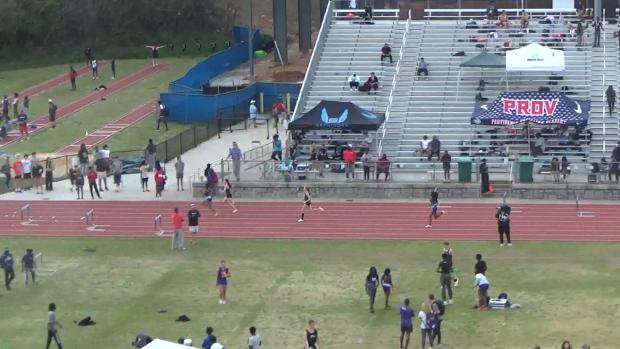 Girls 300 Hurdles Heat 1