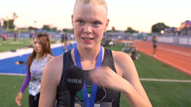 Taylor Drewry After Winning the Chandler Rotary 1600m