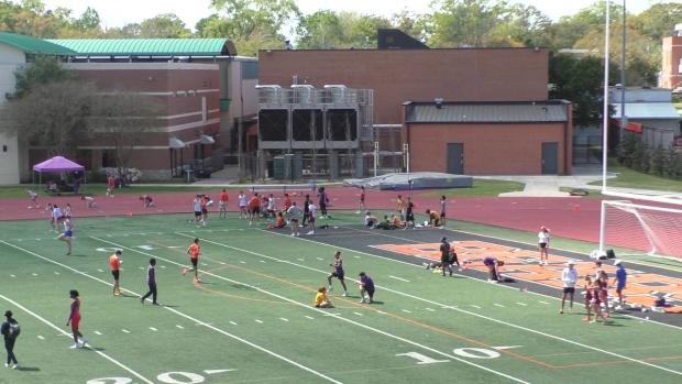 Girls 300 Hurdles Finals Section 1