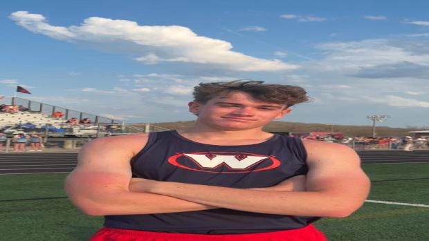 Nicholas Burke , West HS, - Boys 3200M Champion 