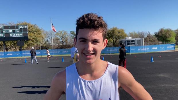 Cale Huff, Boys 3200m Heat 6 winner