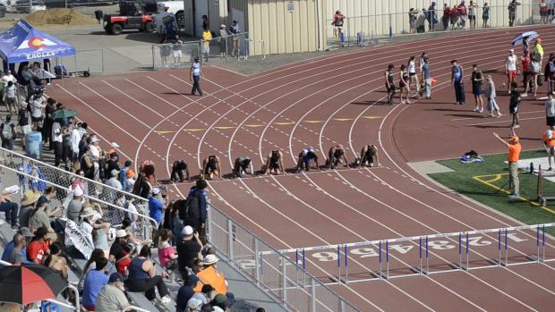 Boys 110 Hurdles Heat 7