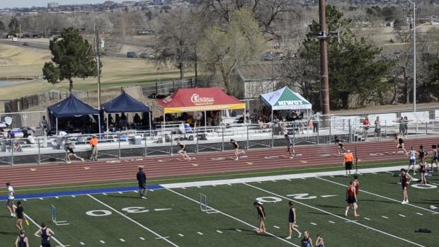 Girls 300 Hurdles Heat 9