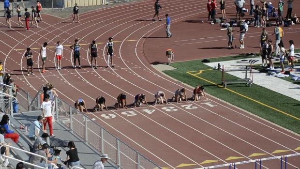 Girls 100 Hurdles Heat 9