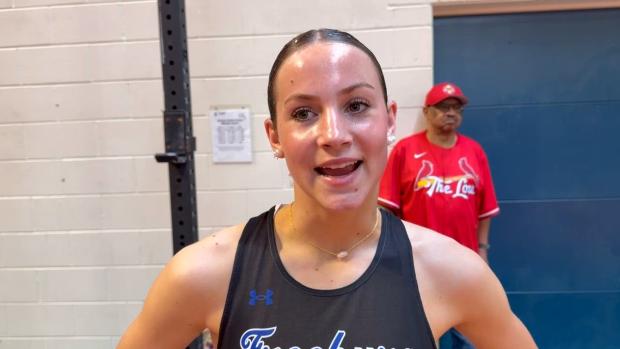 AnnMarie Trentman is not satisfied with her hurdles win