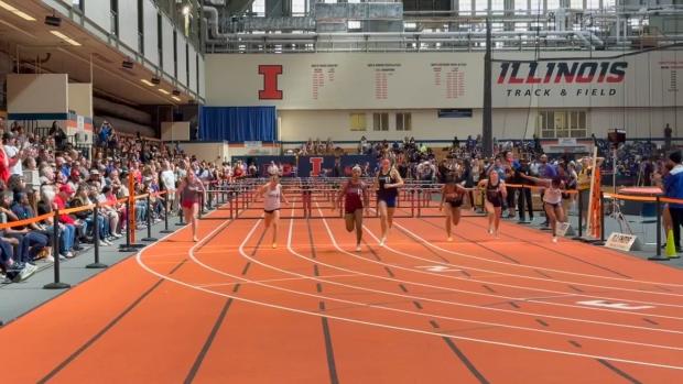 Girls 60 High Hurdles, finals 4