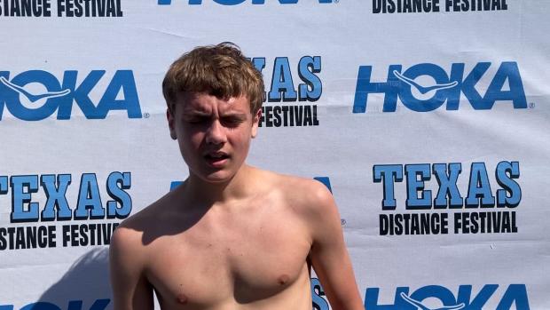 Lucas Allred, Boys 3200m Heat 1 winner