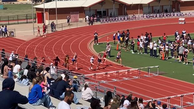 Girls 100 Hurdles Finals Section 3