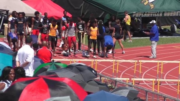 Boys 110 Hurdles Heat 2