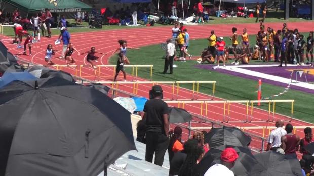 Girls 100 Hurdles Heat 4