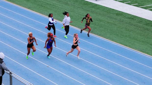 Girls 100 Prelims Heat 8