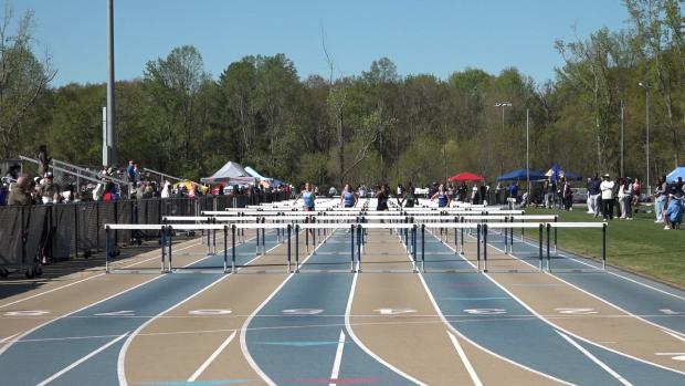 Girls 100 Hurdles Finals Section 2