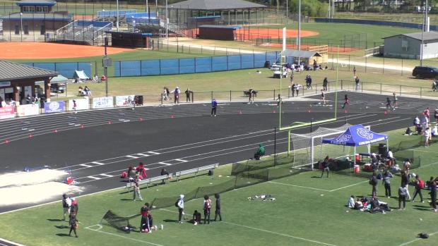 Girls 400 Hurdles Finals Section 1