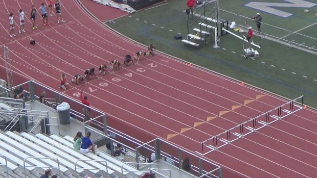 Girls 100 Hurdles Finals Section 1
