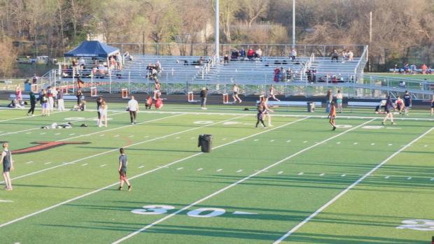 Girls 300 Hurdles Heat 1