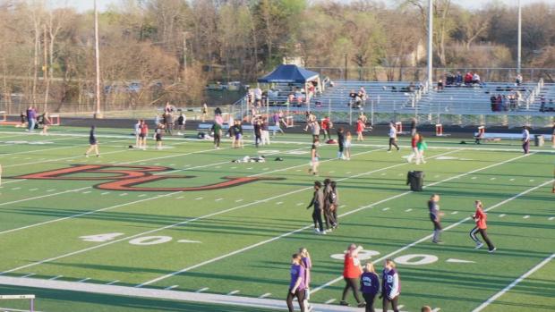 Girls 300 Hurdles Heat 2