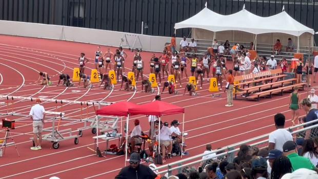 Girls 100 High Hurdles, prelim 2