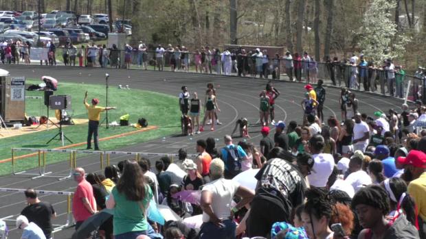 Girls 4x100 Shuttle Hurdle Relay Finals Section 3 - Spartan Rela