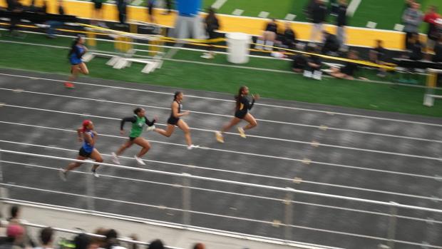 Girls 100 Prelims Heat 4