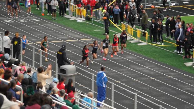 Girls 100 Prelims Heat 5