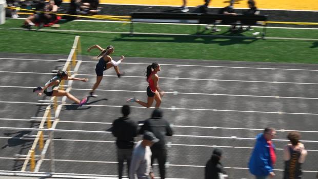 Girls 100 Hurdles Finals Section 1