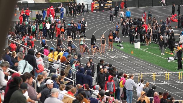 Girls 100 Hurdles Prelims Heat 3