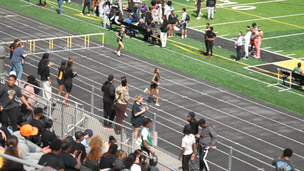 Girls 300 Hurdles Finals Section 1
