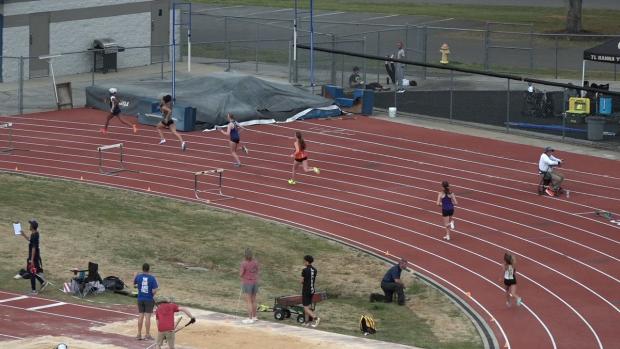 Girls 400 Hurdles Finals Section 1