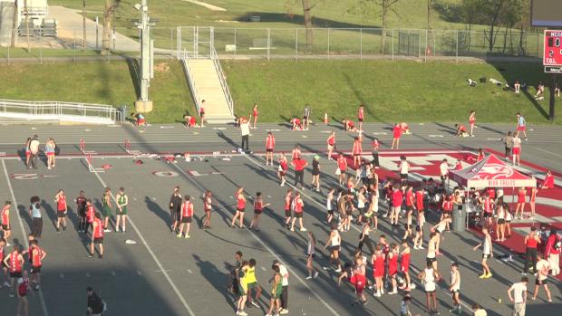 Boys 300m Hurdles Heat 2