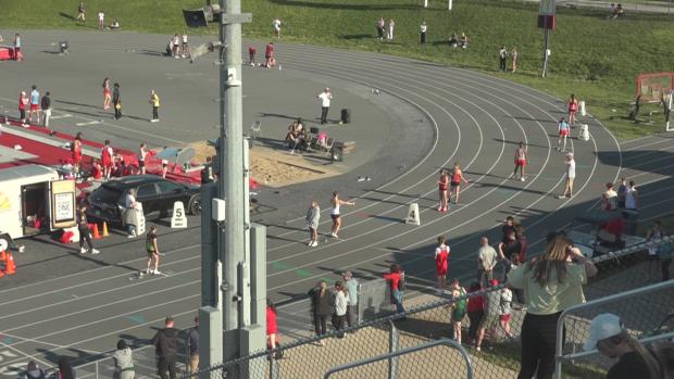 Girls 4x100 Relay Heat 1