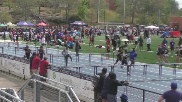 Boys 110 Hurdles Heat 5