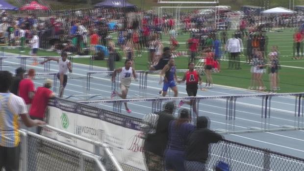 Boys 110 Hurdles Heat 7