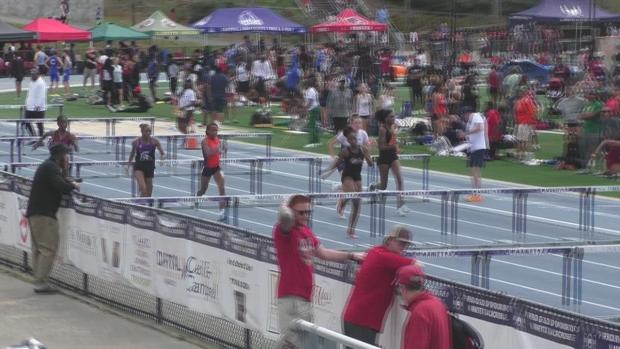 Girls 100 Hurdles Heat 6