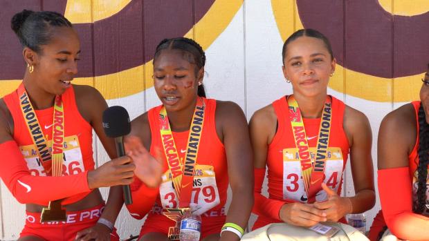 Rosary (CA) After Winning 4x200m Arcadia Invite