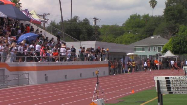 100m action from the boys