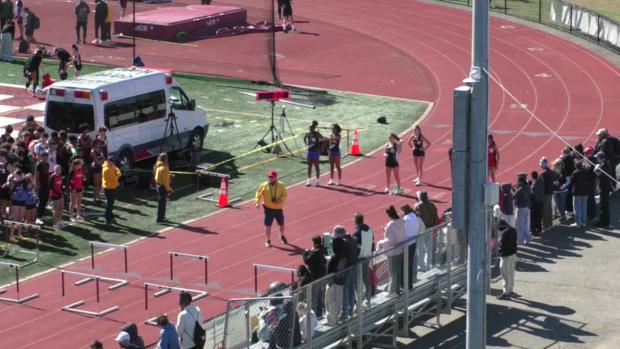 Varsity Girls Shuttle Hurdle Relay Section 1 - Passaic Relays
