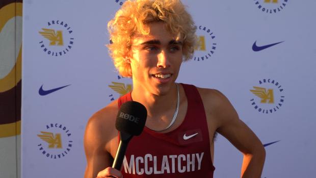 Hugh Heyer (McClatchy) Reats to Winning Arcadia Invite 800m