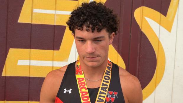 Josh Hamblin (Weber) After 2nd Place in Arcadia 110mH