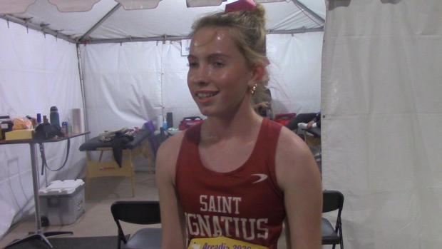 Annika Swan earns precious medal in the girls invite mile