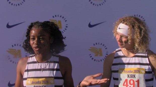 Calabasas girls 4x1 run rubber, run 2nd fast ever in Cali