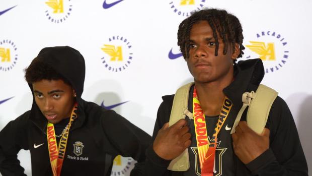 Kamil Pelovello and Wells Twins Sweep 200m for Servite