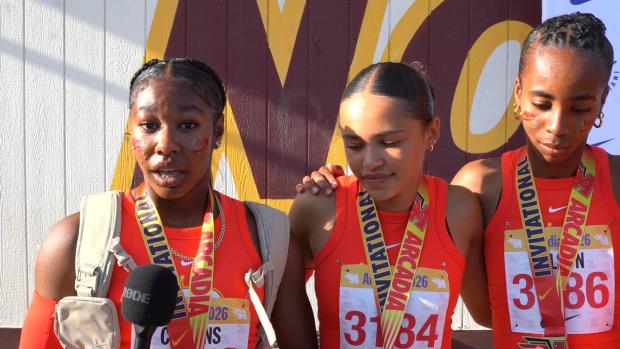 Rosary (CA) Reacts to Breaking 4x100m CA Record