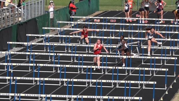 Middle School Girls 100 Hurdles Finals Section 1