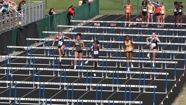 Middle School Girls 100 Hurdles Finals Section 2
