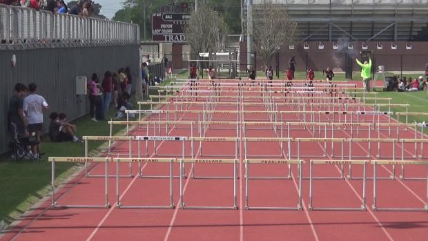 Girls 100 Hurdles Finals Section 1