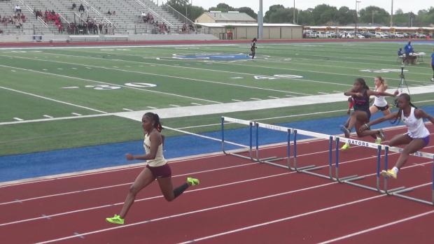 Girls 100 Hurdles Finals Section 1