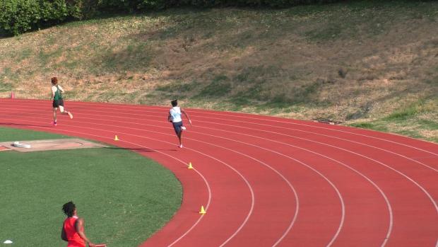 Boys 4x800 Relay Finals Section 1 (Final leg, leaders)
